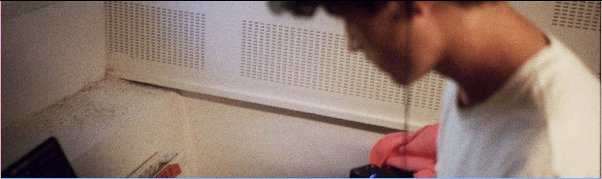 Alexander Shad working at his mixing setup